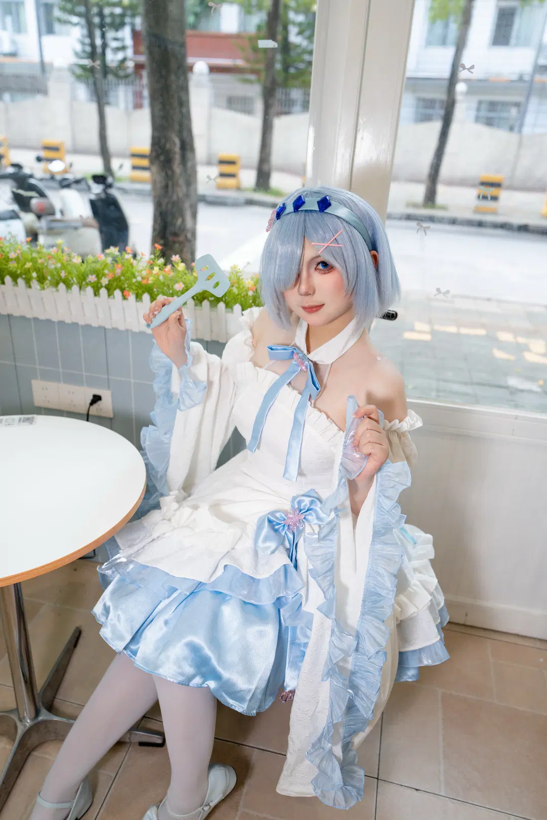從零開始的異世界生活, 二次元cosplay, 蕾姆cos, 白絲, 蕾姆禮服款