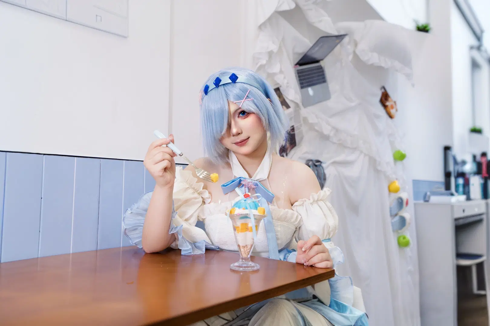 [Rem cosplay] Re:ZERO -Starting Life in Another World- Rem Dress Version Shoot Log by 小小波罗崽 - Image 9