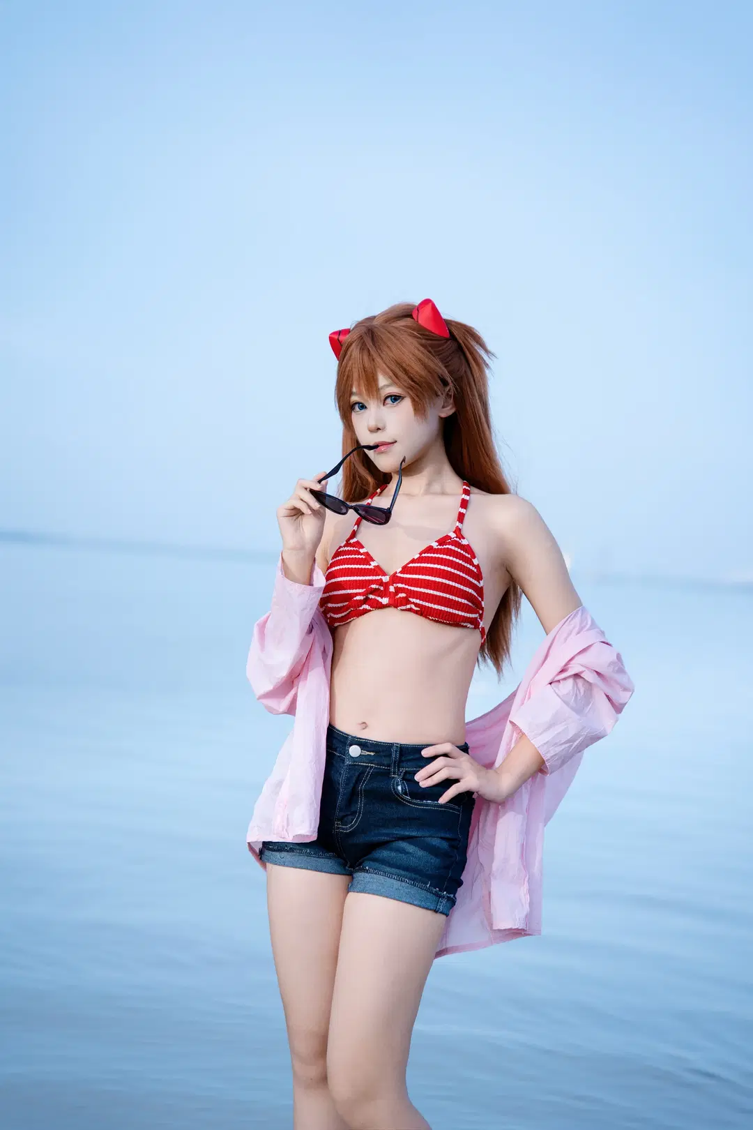 [Asuka Cosplay] Neon Genesis Evangelion seaside summer location shoot by 小小波罗崽 - Image 2