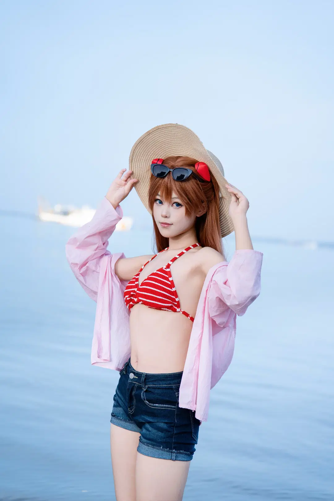 [Asuka Cosplay] Neon Genesis Evangelion seaside summer location shoot by 小小波罗崽 - Image 3