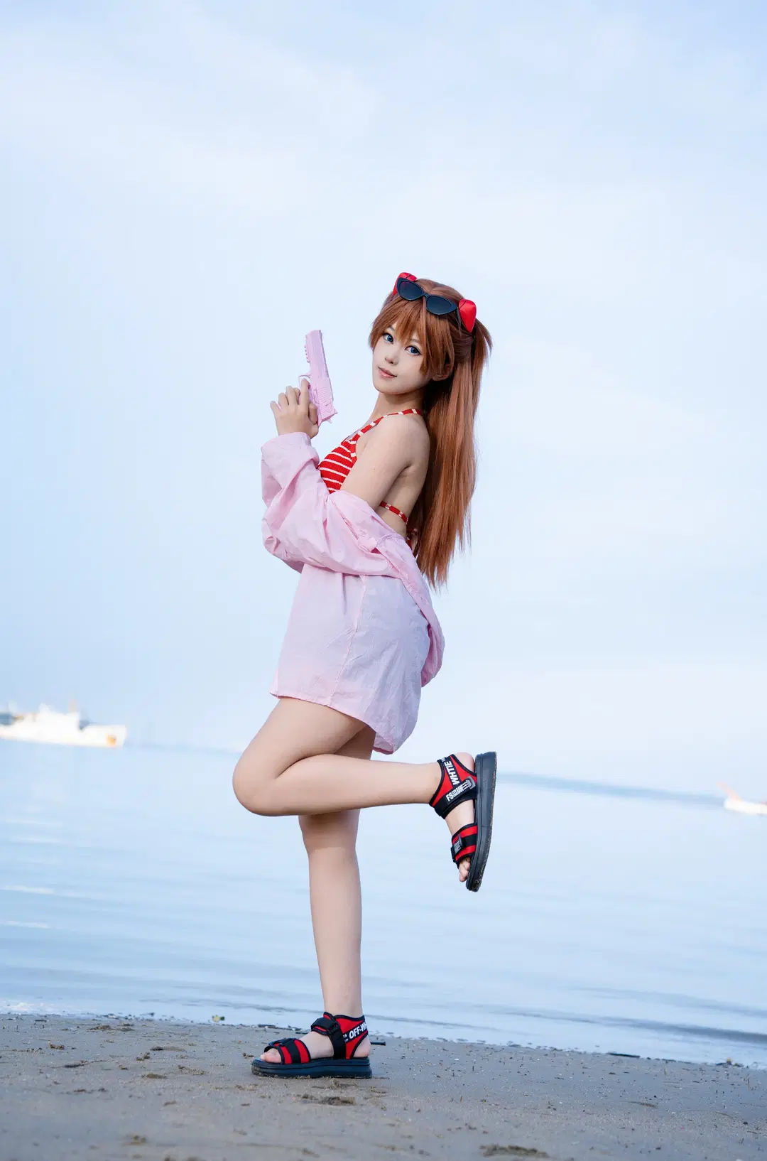 EVA, 夏日写真, 明日香cos, 新世纪福音战士, 海边cos