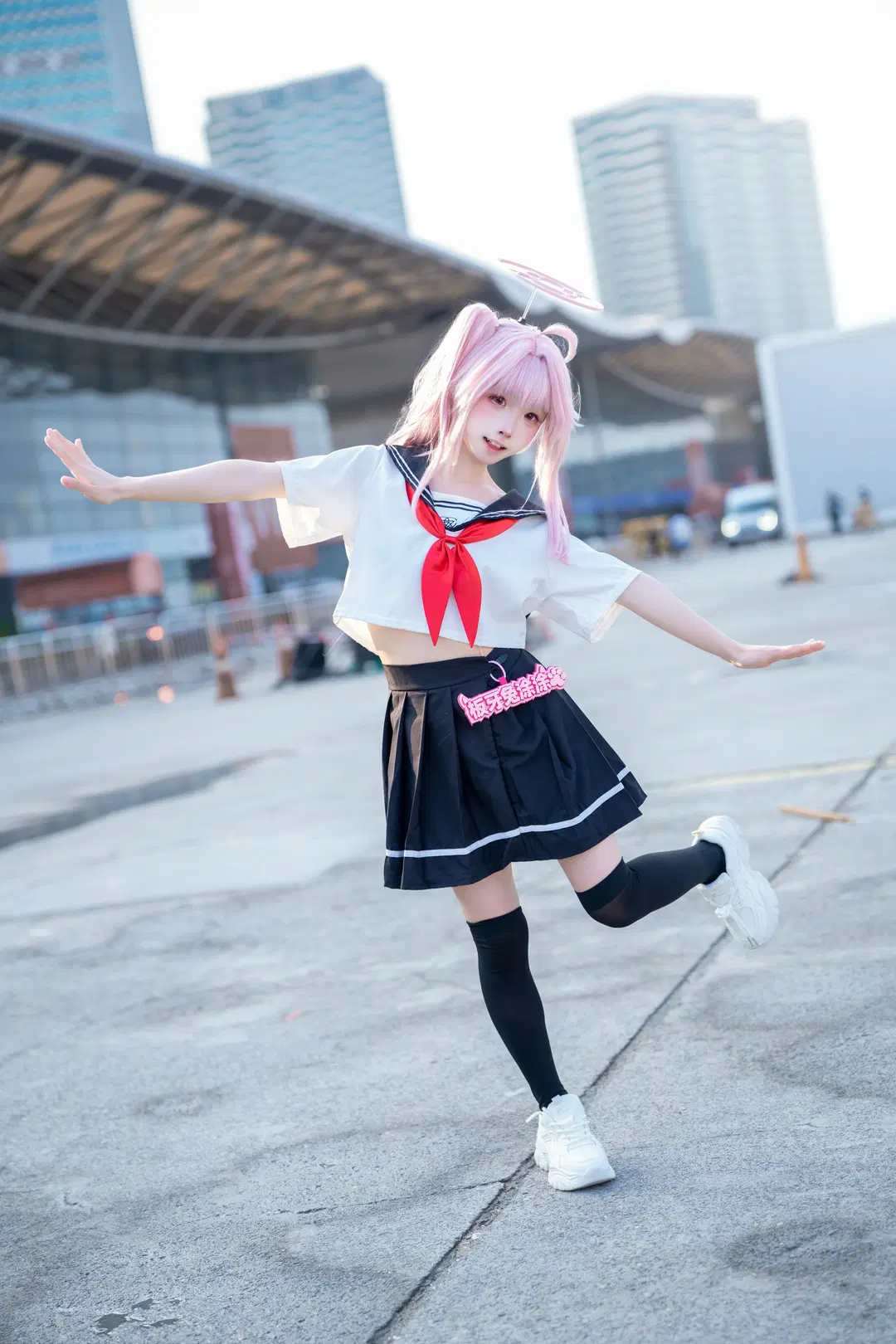 ブルーアーカイブ, イベント写真, チャイナジョイ, 柚鳥ナツコスプレ, オーバーニーソックス