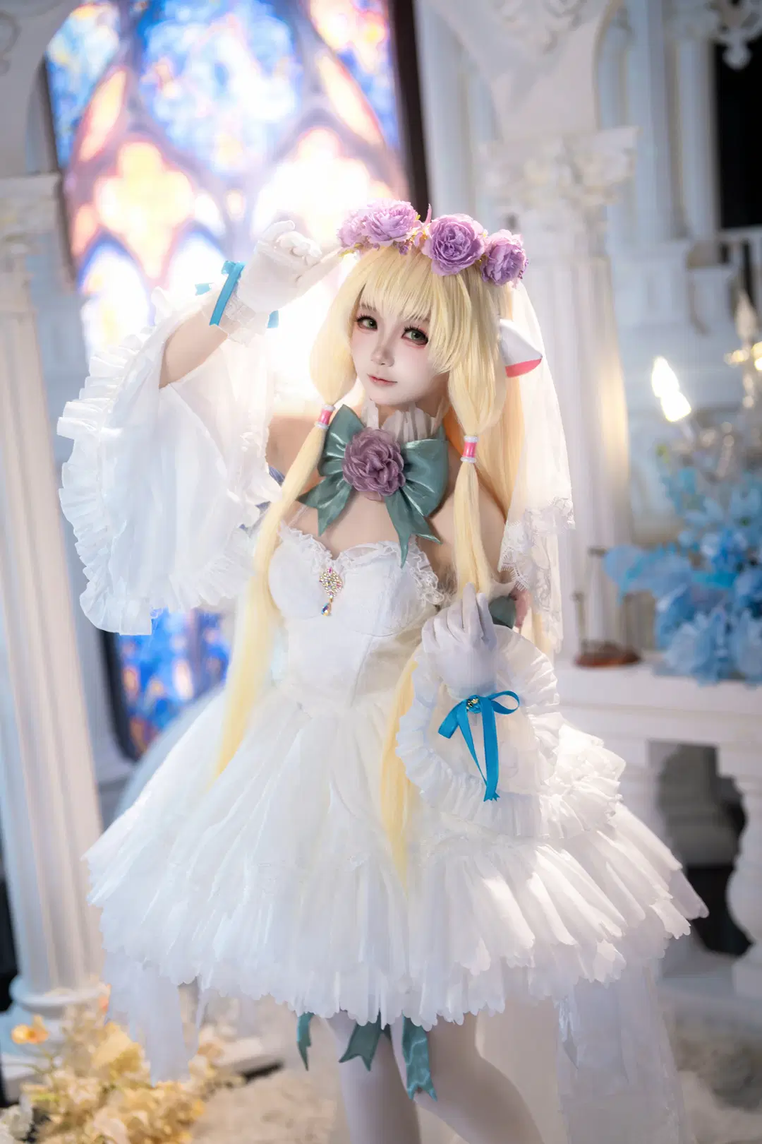 【小叽cos】人型电脑天使心的纯白花嫁。 - 远野咲夜2_0 - 第5张