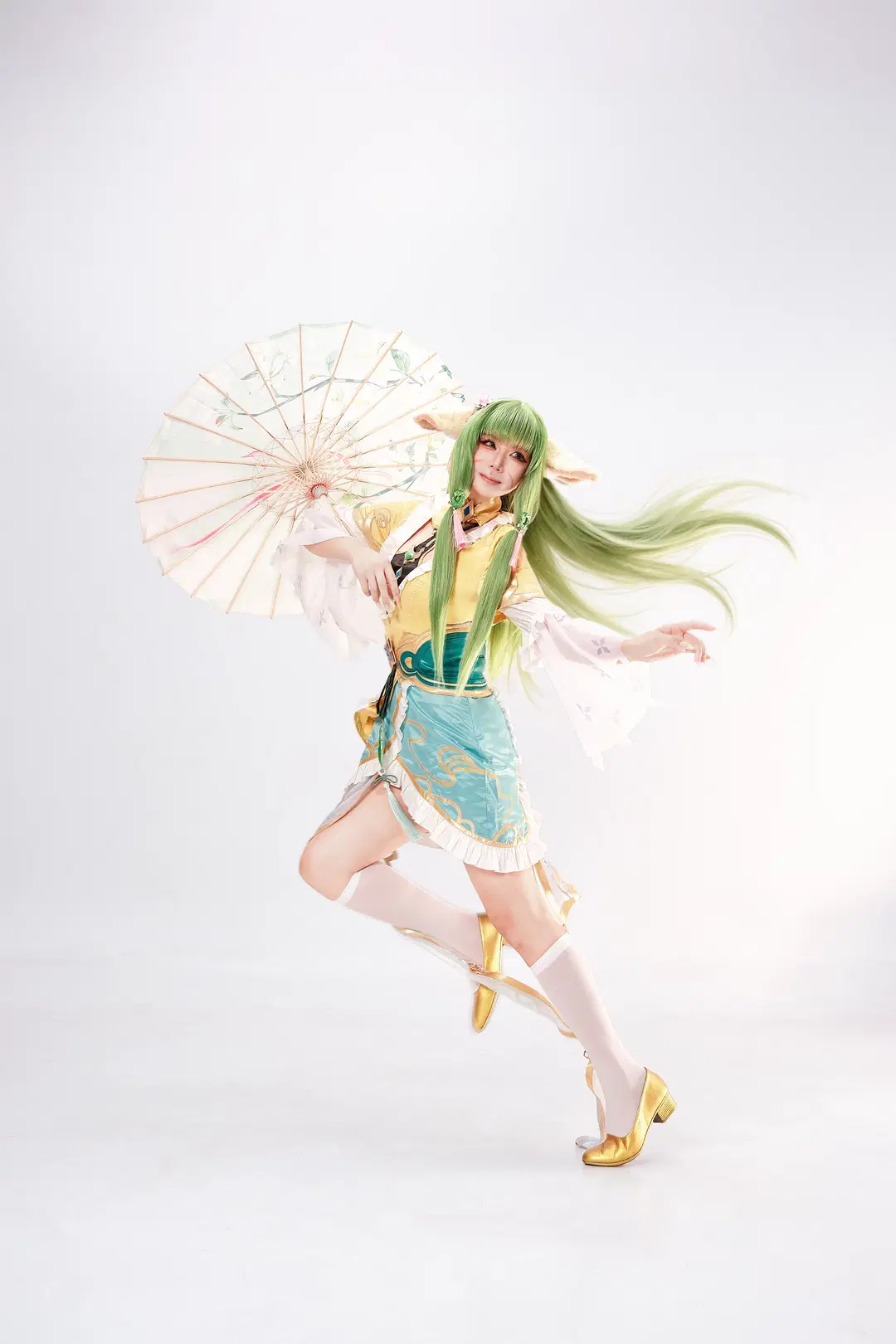 王者荣耀, 狐妖小红娘, 白丝, 国风cosplay, 涂山容容cos