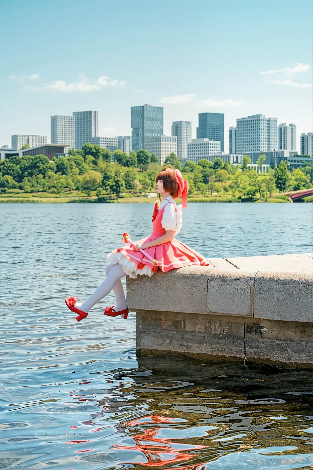 [Kinomoto Sakura cosplay] Cardcaptor Sakura: Summer Magical Girl by the Water's Edge by 蒜Suan - Image 2