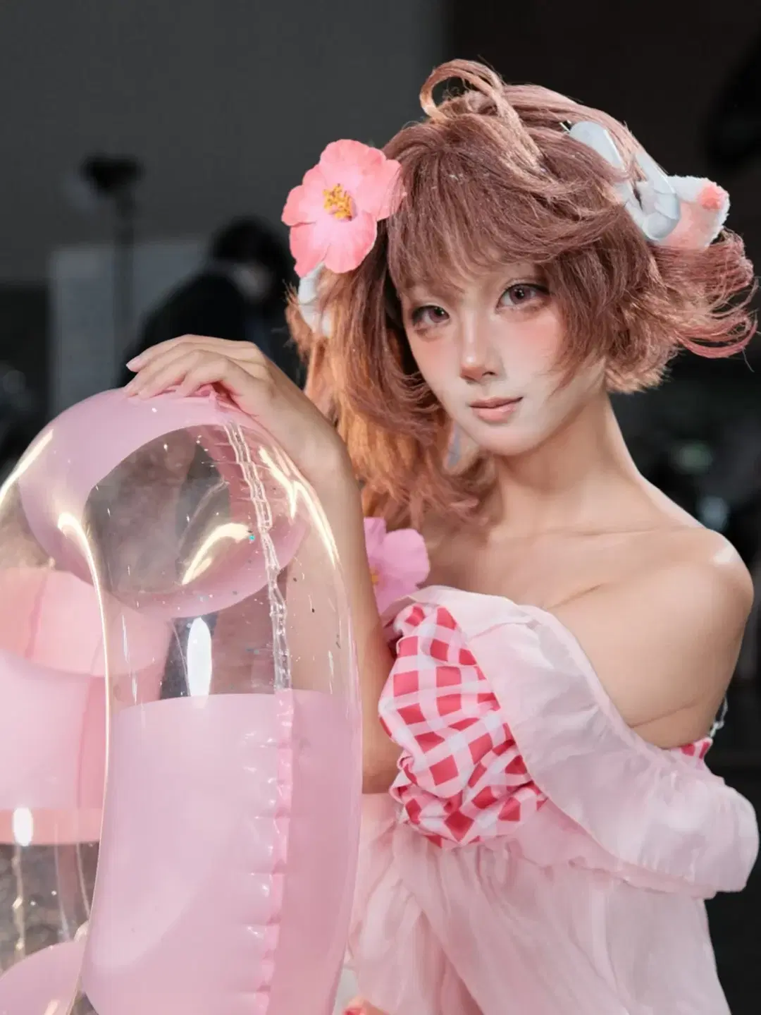 【エイヤフィヤトラ コスプレ】ピンク系クリアプロップで魅せるスタジオ撮影記録 - 蒜Suan - 2枚目
