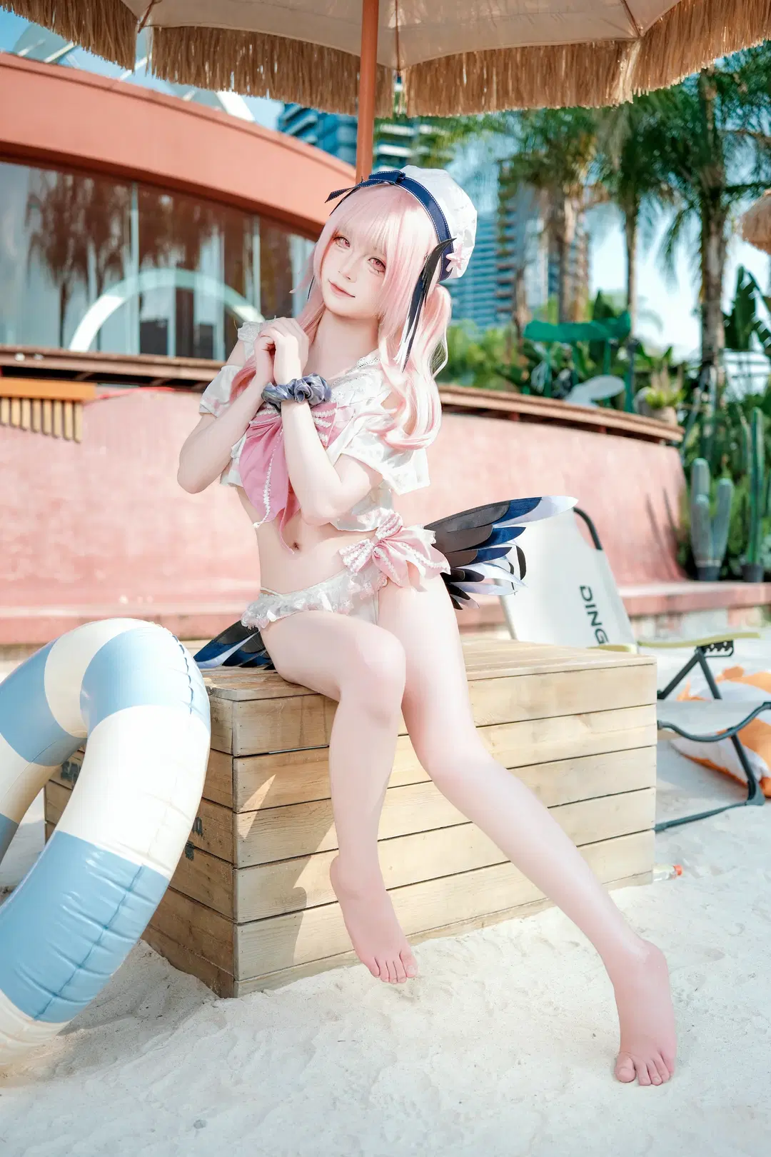 【Shimoe Koharu cosplay】Breathing Freely by the Sea: Blue Archive by 蒜Suan - Image 2