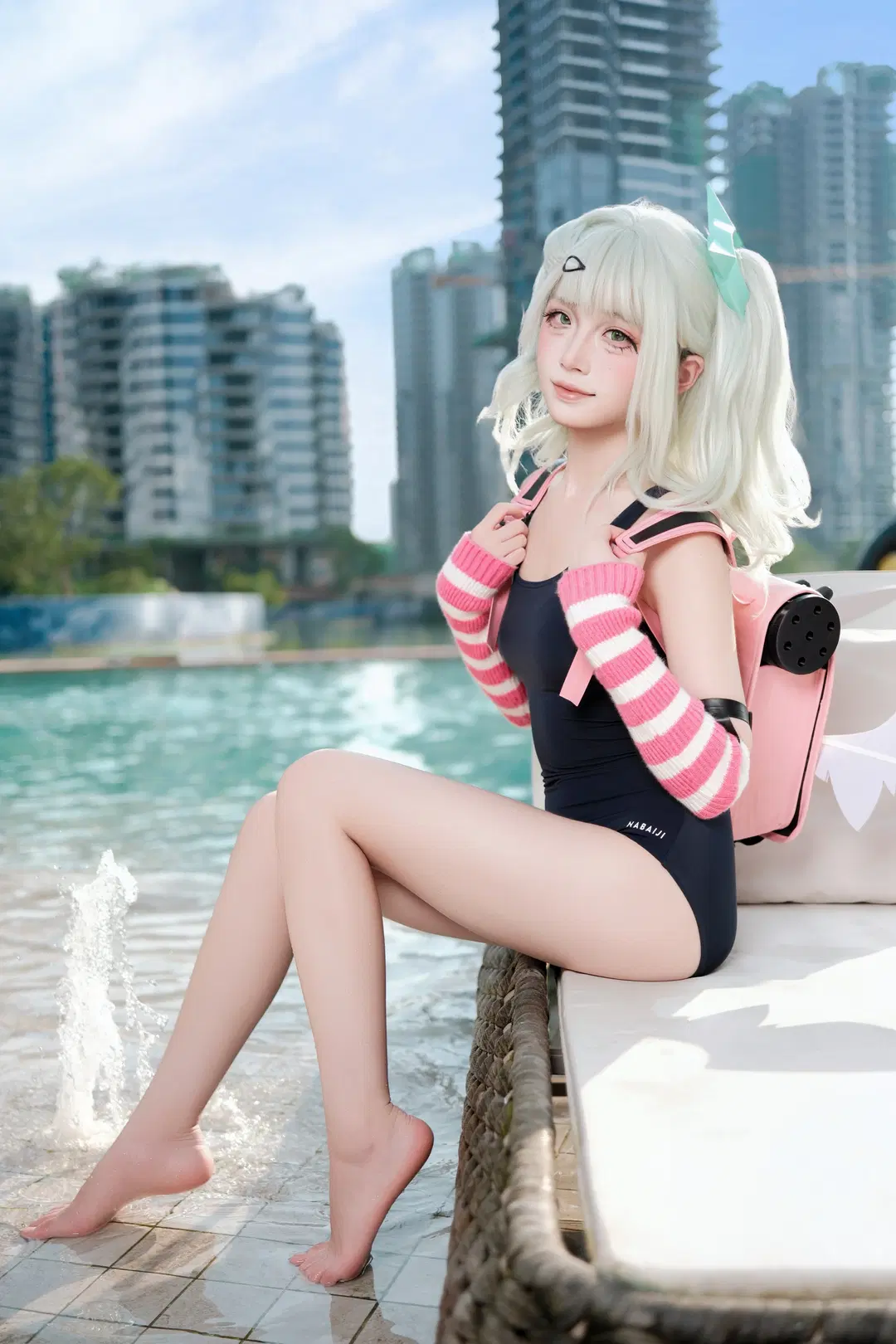【千夏cos】绝区零泳池边的拍摄手记 - 蒜Suan - 第2张