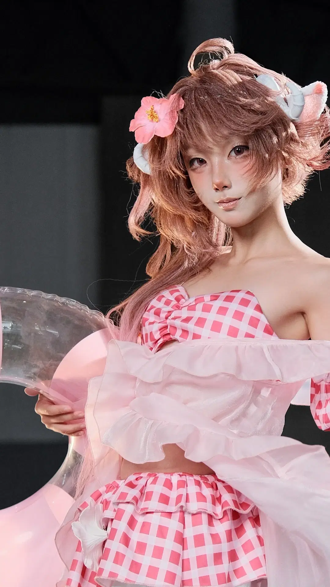 【艾雅法拉cos】粉色格子与绵羊角的夏日搭配 - 蒜Suan - 第2张
