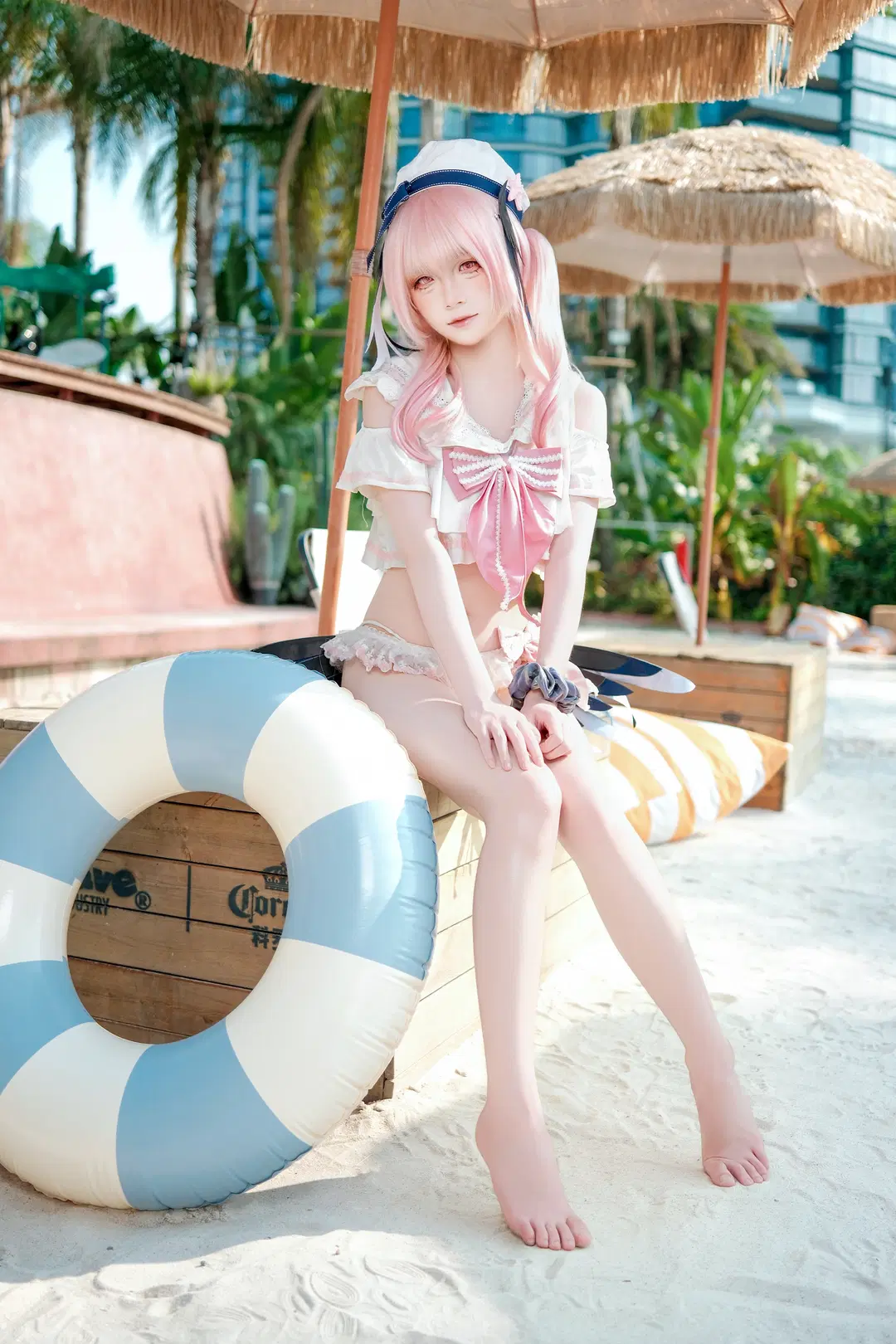 【下江小春cos】沙滩水手服外景的清新正片记录 - 蒜Suan - 第2张