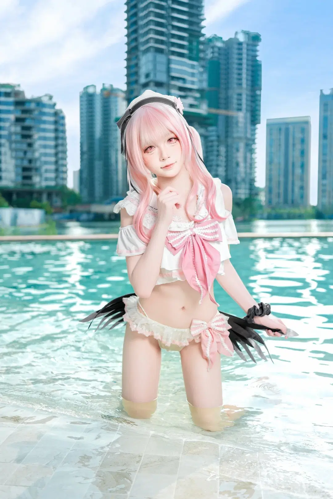 [Shimoe Koharu cosplay] Blue Archive poolside photoshoot record by 蒜Suan - Image 3