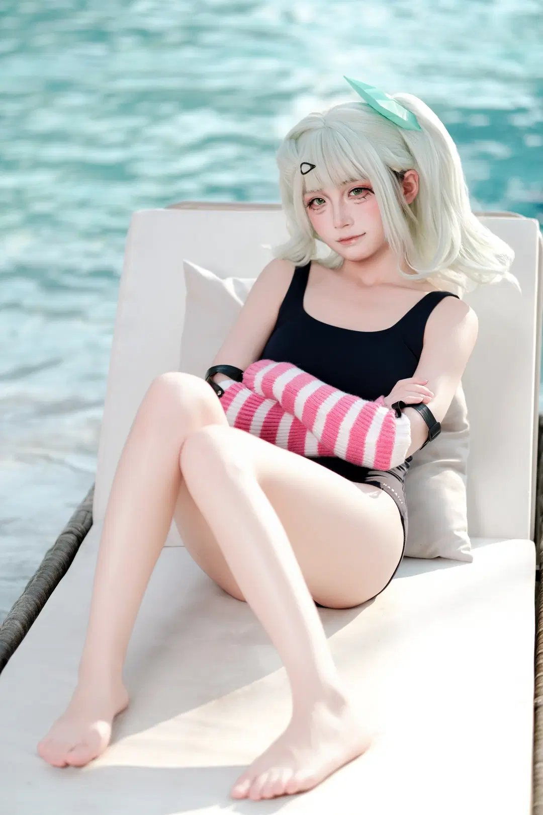 【千夏蕾咪cos】絕區零的泳池夏日寫真 - 蒜Suan - 第2張