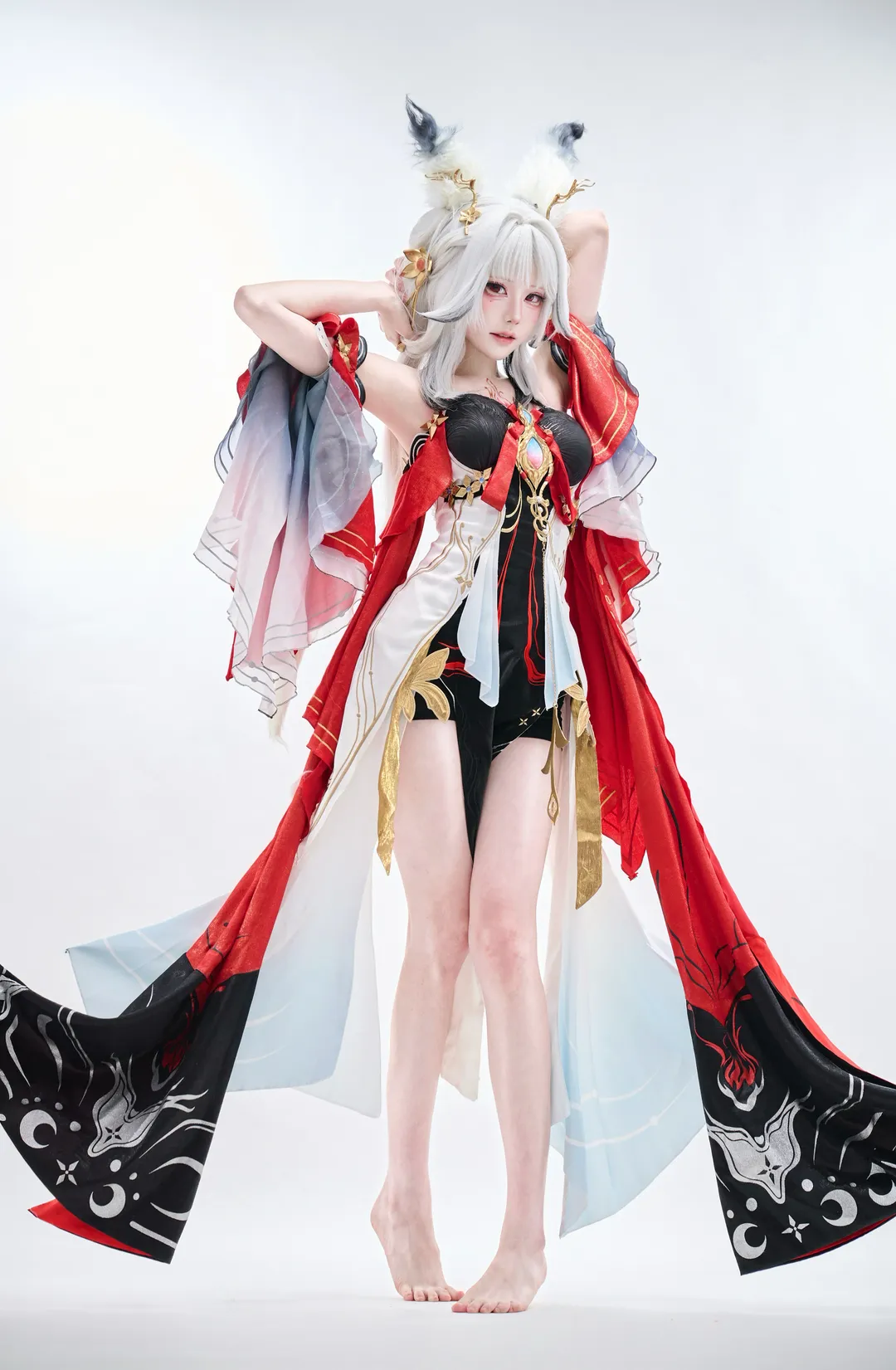 鸣潮, cosplay摄影, 兽耳, 狐尾, 心月狐cos