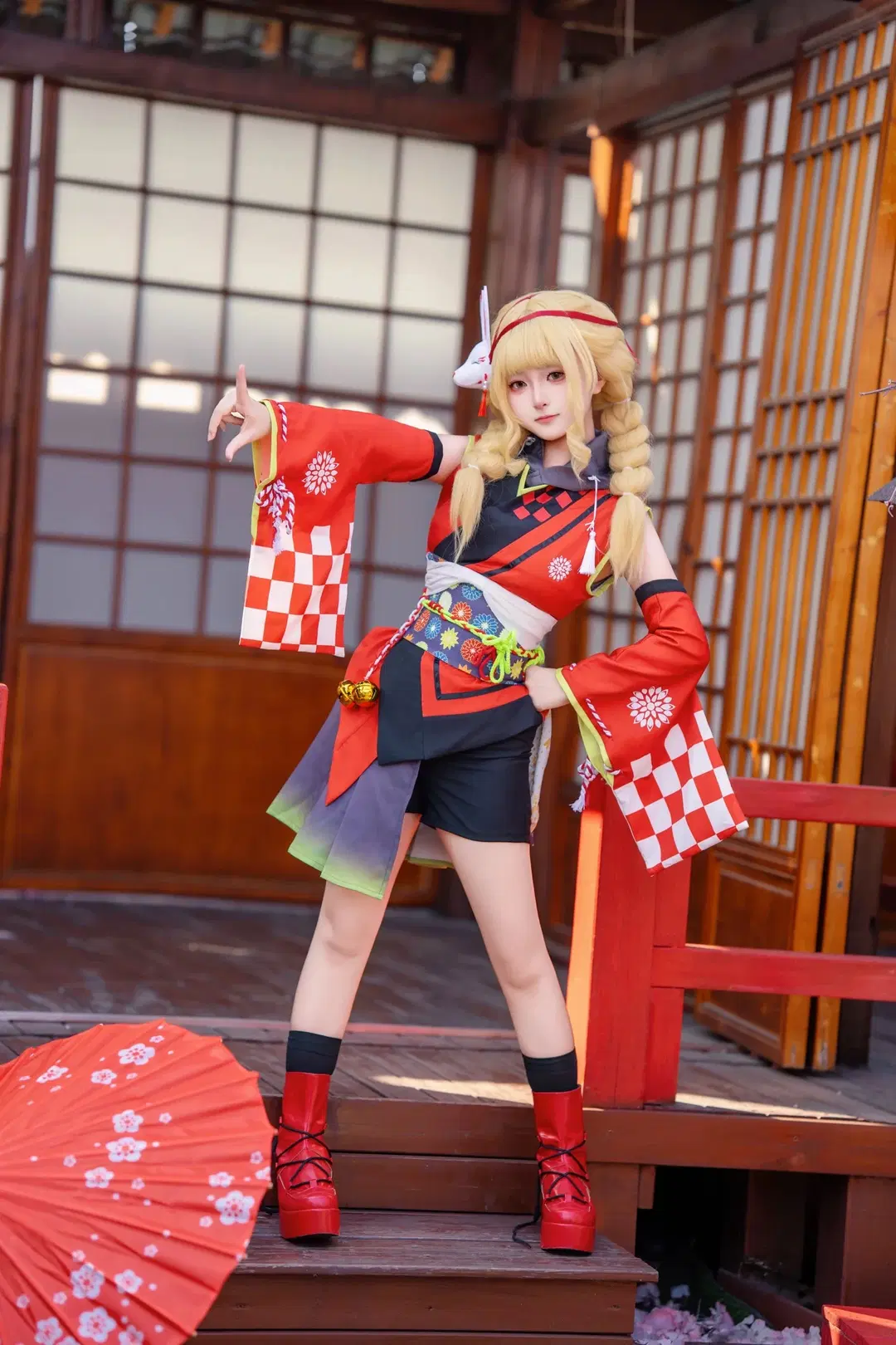 【藤田ことね コスプレ】『学園アイドルマスター』「冠菊」スタイリング撮影記録 - 灵白 - 4枚目