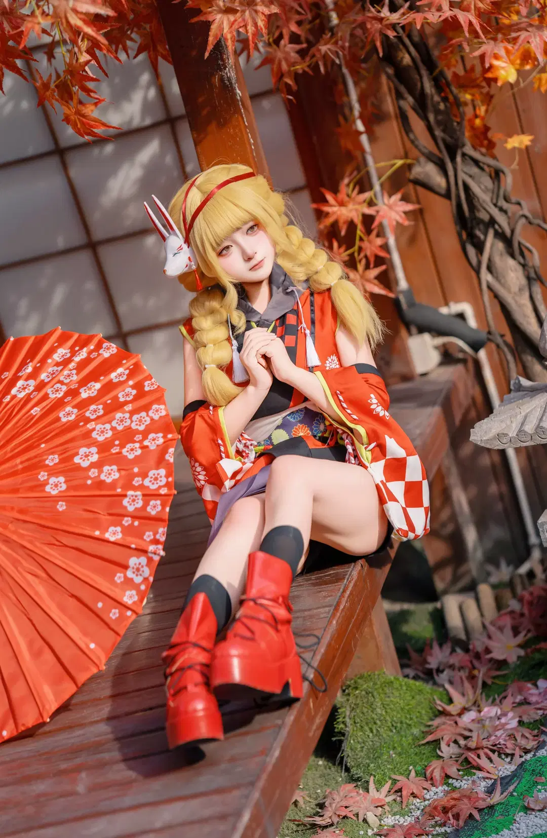 【藤田ことね コスプレ】『学園アイドルマスター』「冠菊」スタイリング撮影記録 - 灵白 - 5枚目