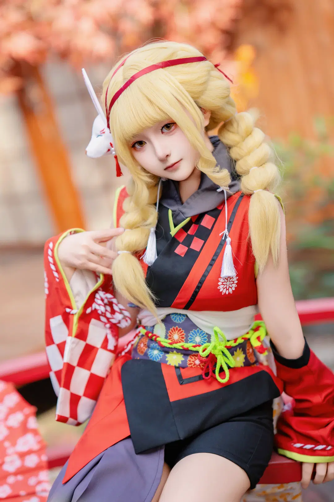 【藤田ことね コスプレ】『学園アイドルマスター』「冠菊」スタイリング撮影記録 - 灵白 - 6枚目
