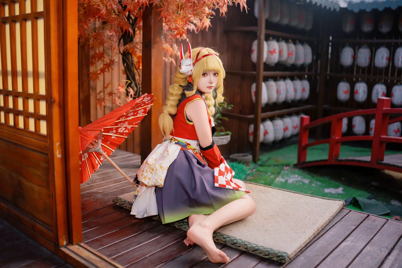 【藤田ことね コスプレ】『学園アイドルマスター』「冠菊」スタイリング撮影記録 - 灵白 - 8枚目