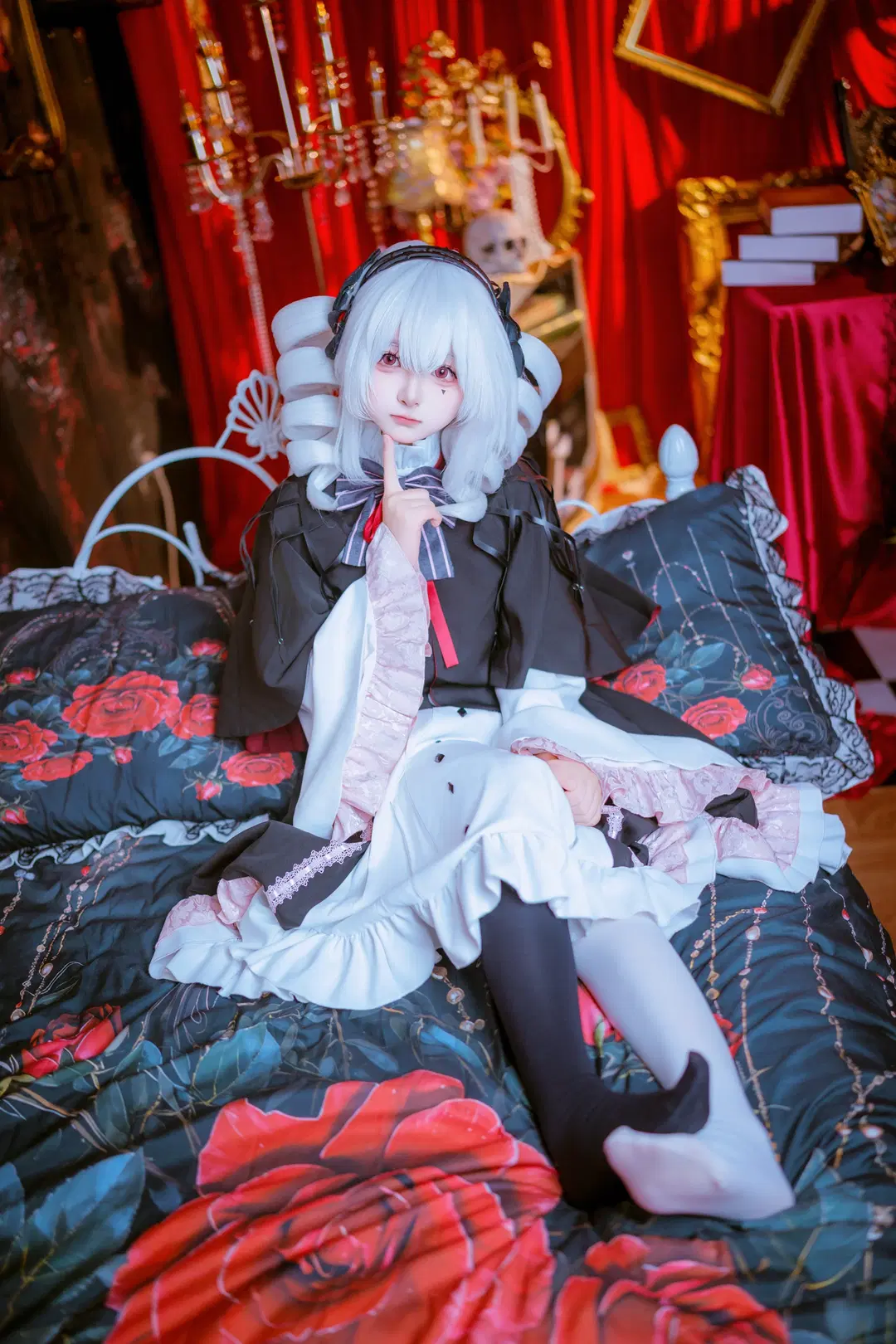 【特莉波卡cos】哥特黑白雙馬尾造型的獨特演繹 - 灵白 - 第3張