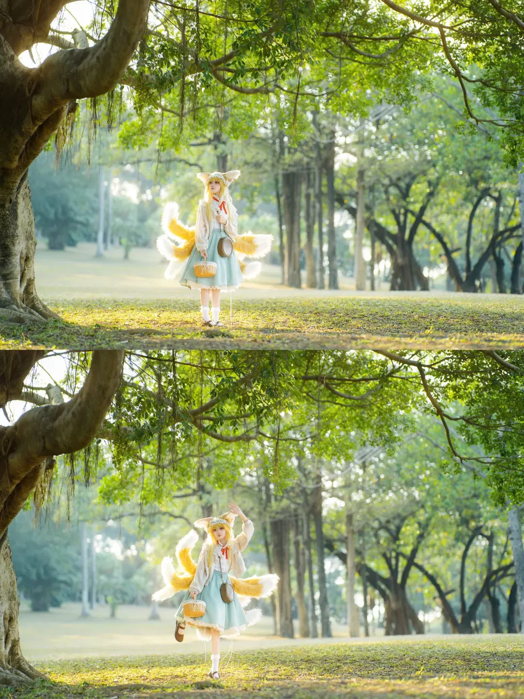 【鈴蘭cos】東莞植物園的逆光金色幻想 - 叶彦 - 第2張