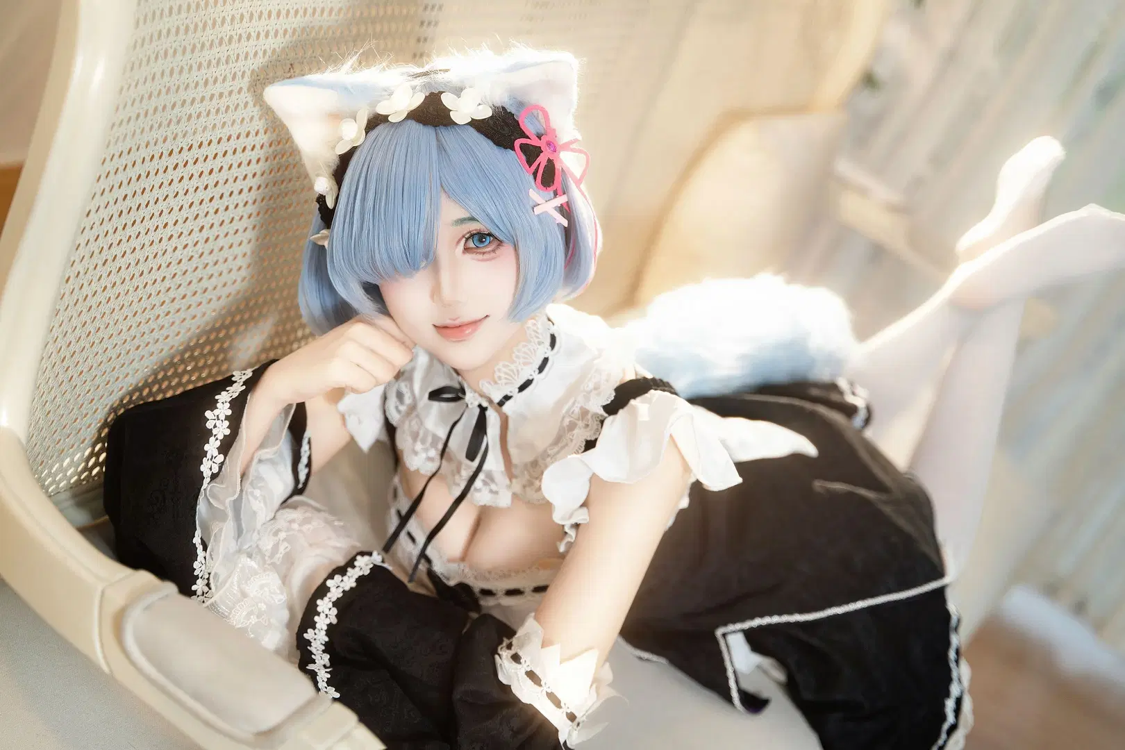 【蕾姆cos】猫猫蕾姆，从零开始的异世界生活女仆日常 - 叶彦 - 第2张