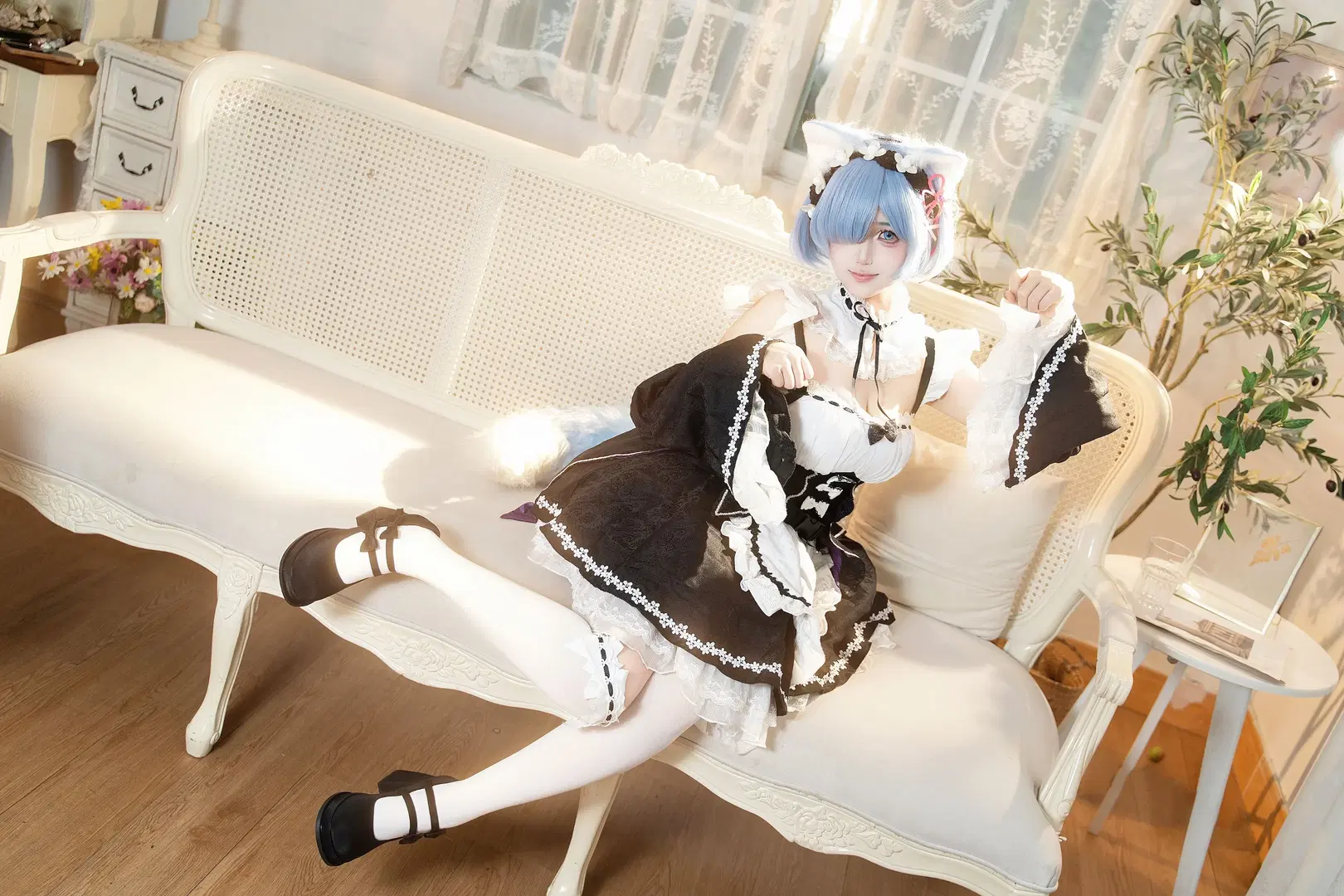 【蕾姆cos】猫猫蕾姆，从零开始的异世界生活女仆日常 - 叶彦 - 第3张