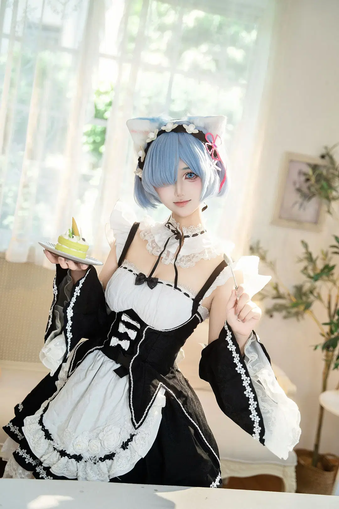 【蕾姆cos】猫猫蕾姆，从零开始的异世界生活女仆日常 - 叶彦 - 第5张