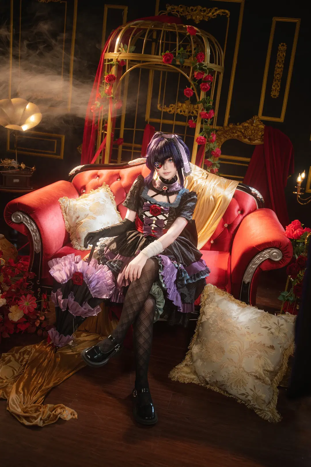 【小鸟游六花cos】蔷薇礼服与暗黑哥特风的完美碰撞 - 叶彦 - 第2张