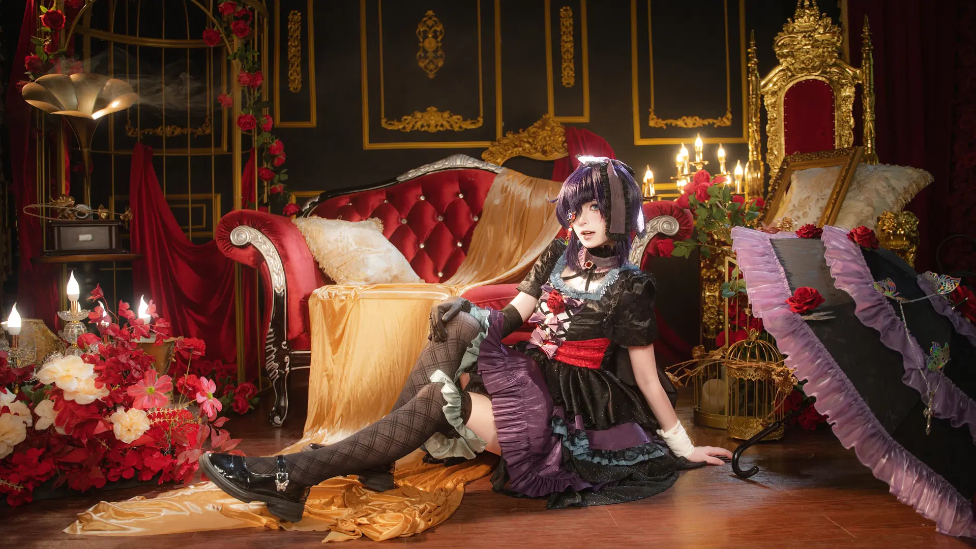 【小鸟游六花cos】蔷薇礼服与暗黑哥特风的完美碰撞 - 叶彦 - 第3张