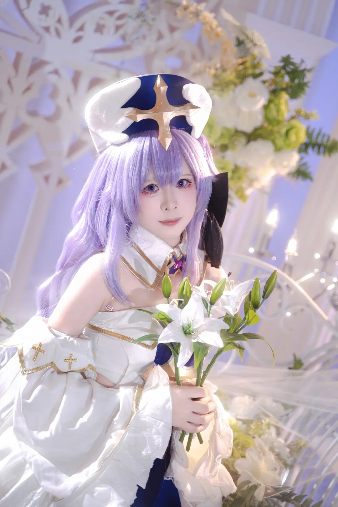 【獨角獸cos】純白守護天使，白絲長杖的夢幻佈景 - 叶彦 - 第4張