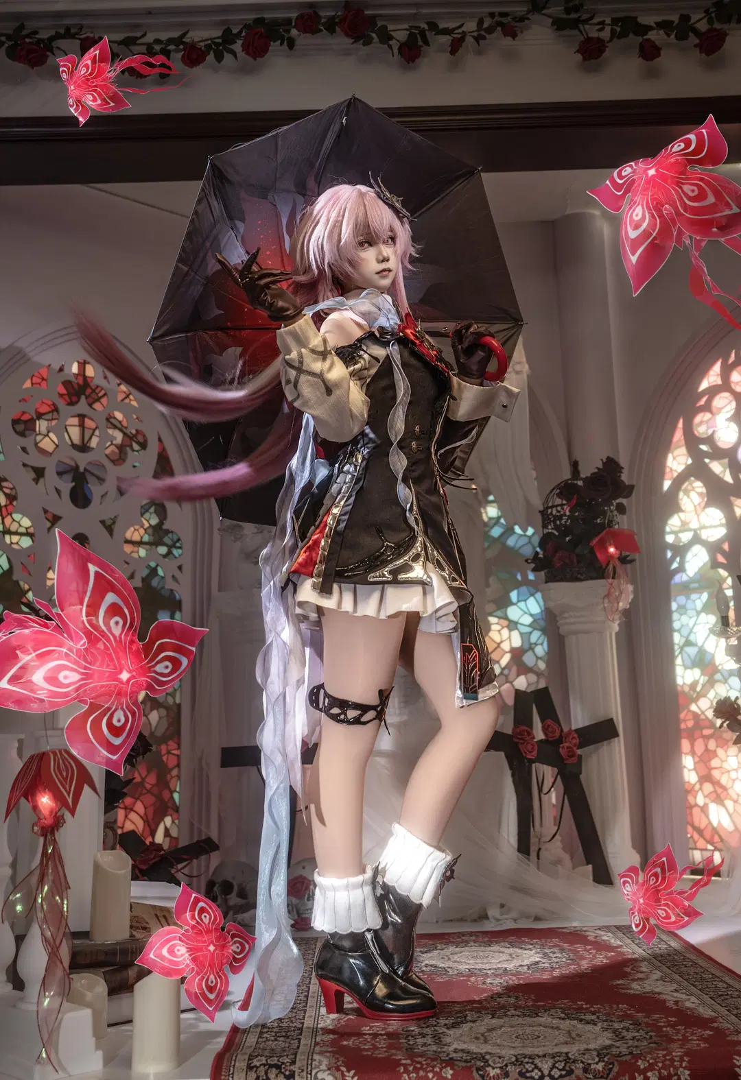 cosplay, Gothic style, Cyberpunk, Convention photos, Stocking outfit