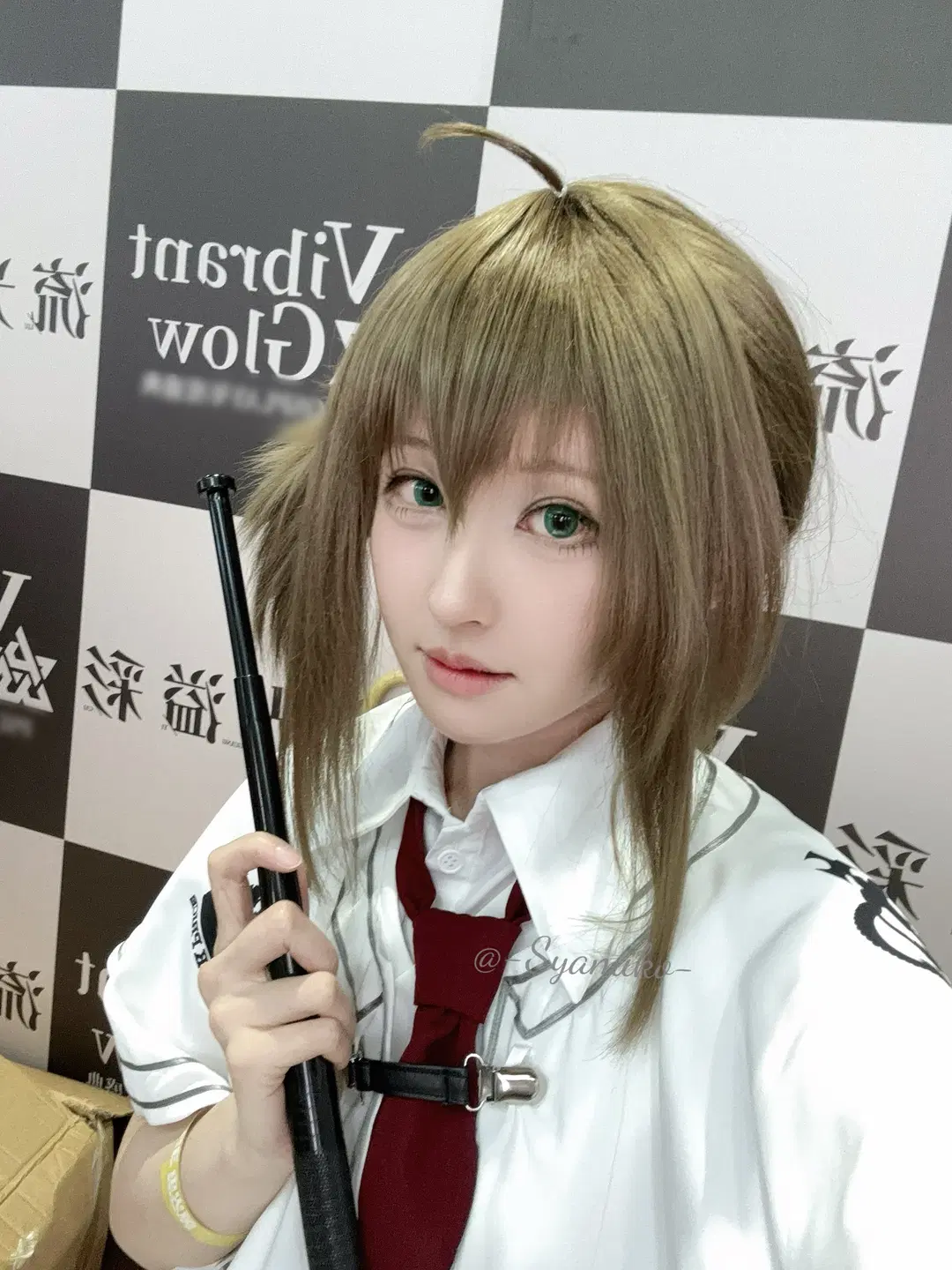 cosplay, 萤火虫漫展, 素晴日, 日系制服, 浅棕假发