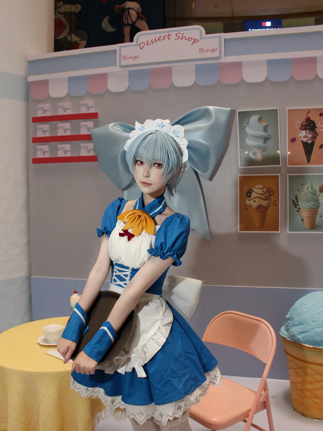 [Rei Ayanami cosplay] Neon Genesis Evangelion: Blue & White Maid on Duty by 三春早纪 - Image 3