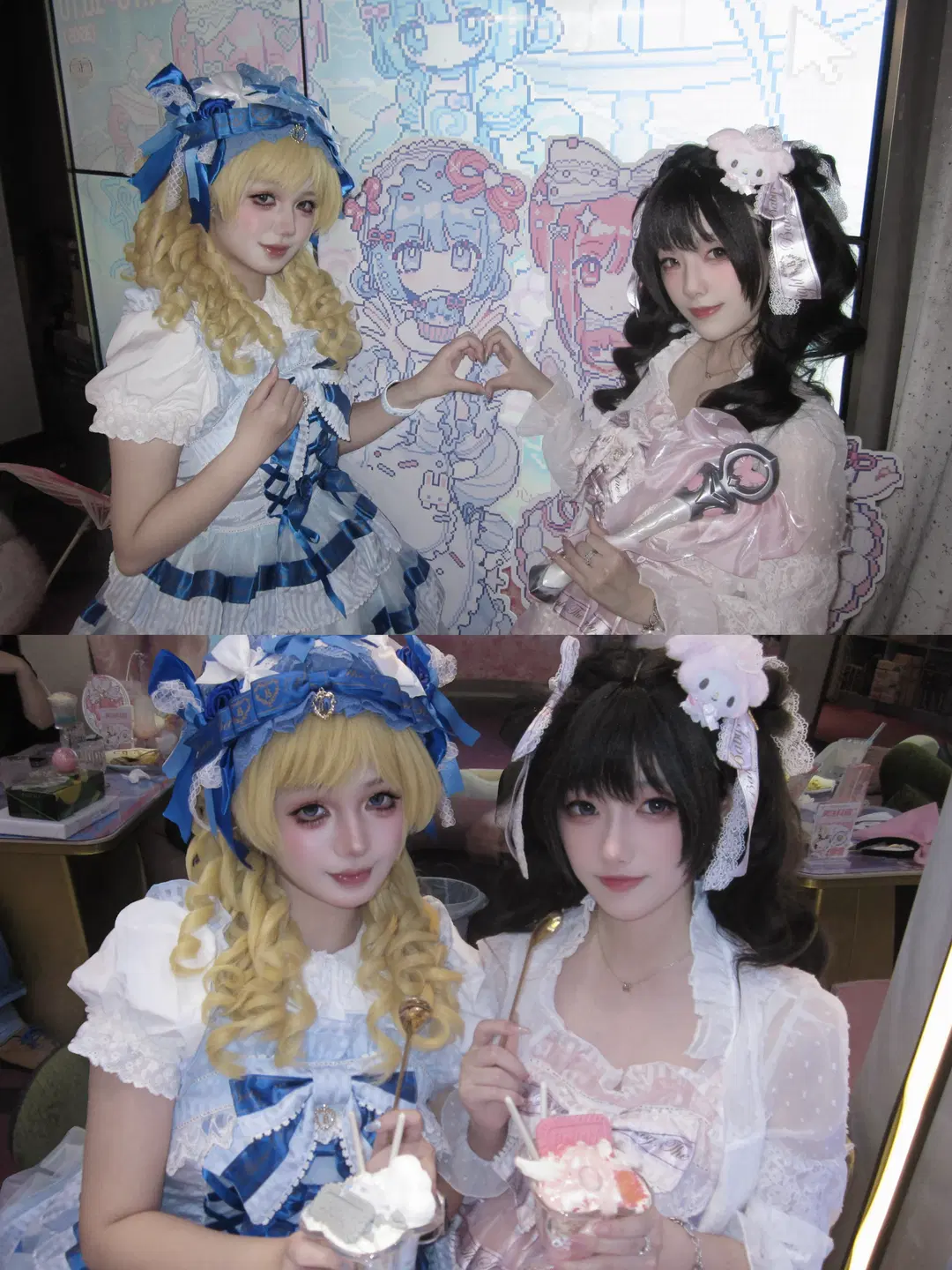 穿粉色Lolita去啊旁白聯名女僕咖的探店實錄 - 冬天带给我的予感 - 第4張