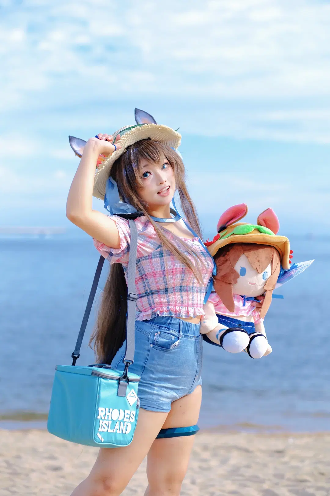 明日方舟, 阿米娅cos, 海边cos, 明日方舟创作者应援计划, 火蓝之心