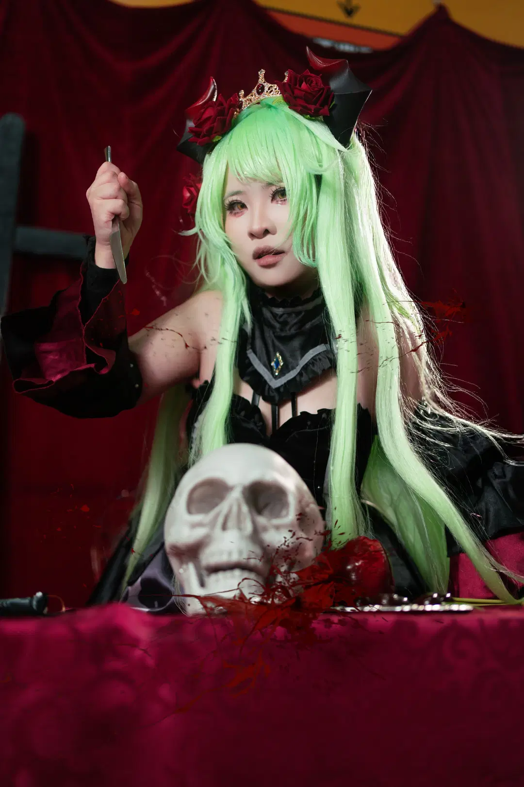 【魔王コスプレ】にくにく2 ダークゴシック感全開の危険なヴィラン - 瞌睡羊 - 2枚目