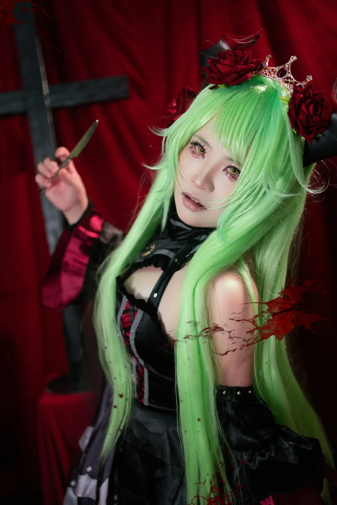 【魔王コスプレ】にくにく2 ダークゴシック感全開の危険なヴィラン - 瞌睡羊 - 3枚目
