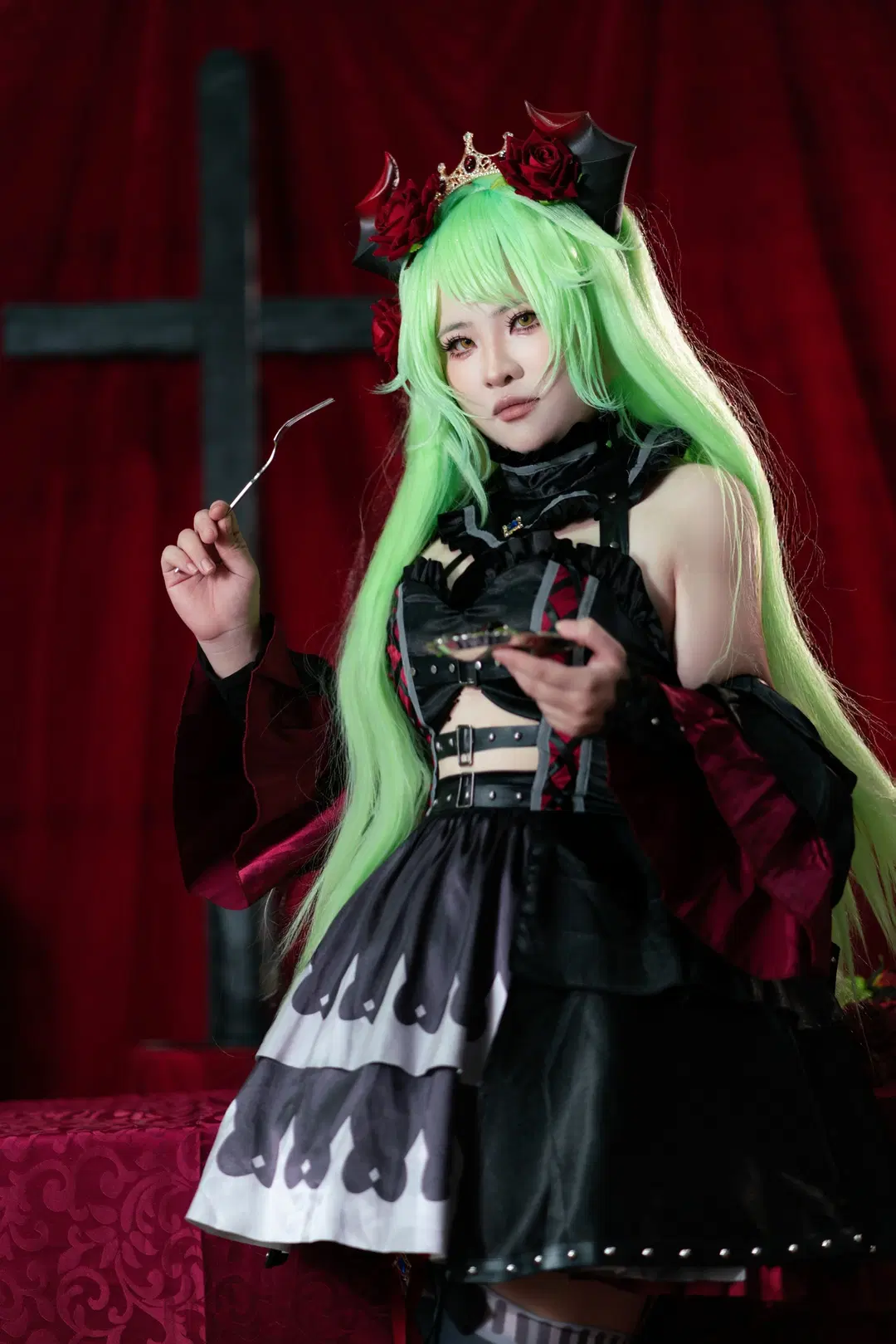 【魔王コスプレ】にくにく2 ダークゴシック感全開の危険なヴィラン - 瞌睡羊 - 4枚目