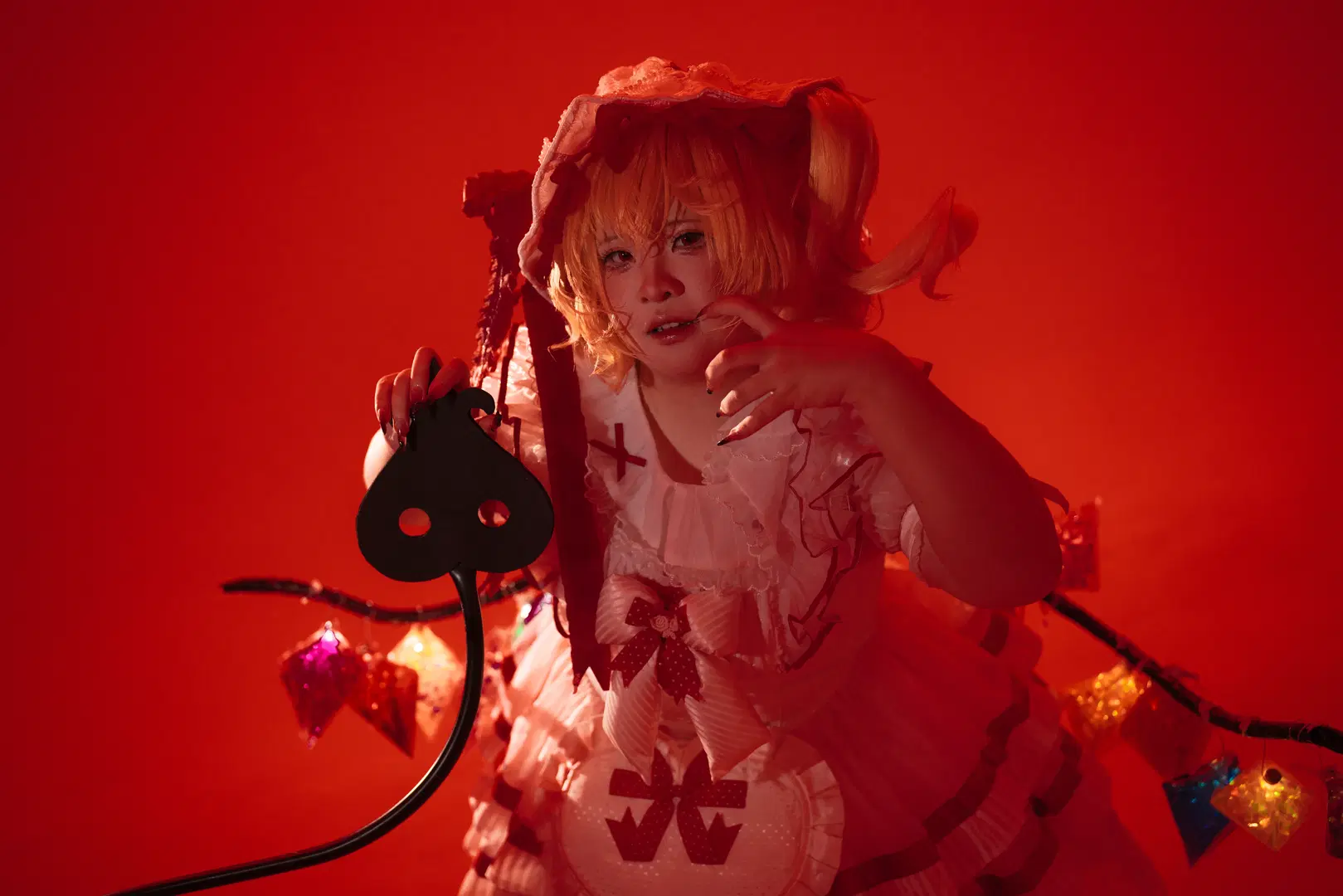 【芙兰朵露cos】红调暗黑风的原片素材分享 - 瞌睡羊 - 第10张