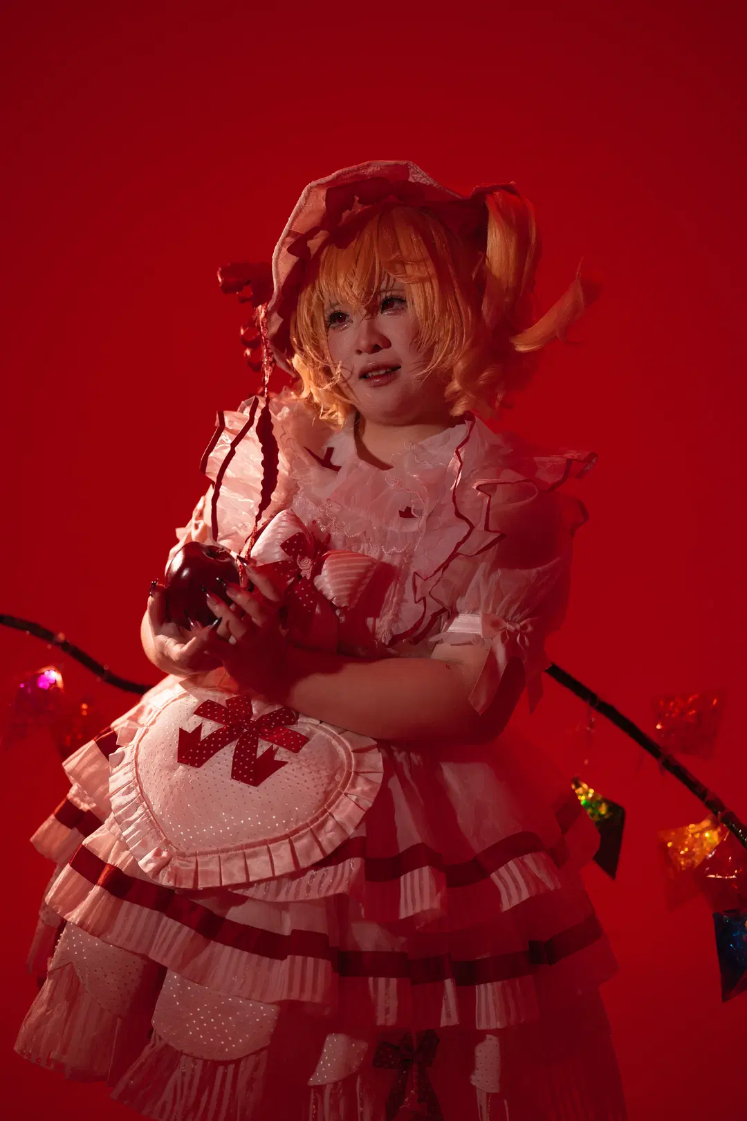 【芙兰朵露cos】红调暗黑风的原片素材分享 - 瞌睡羊 - 第14张