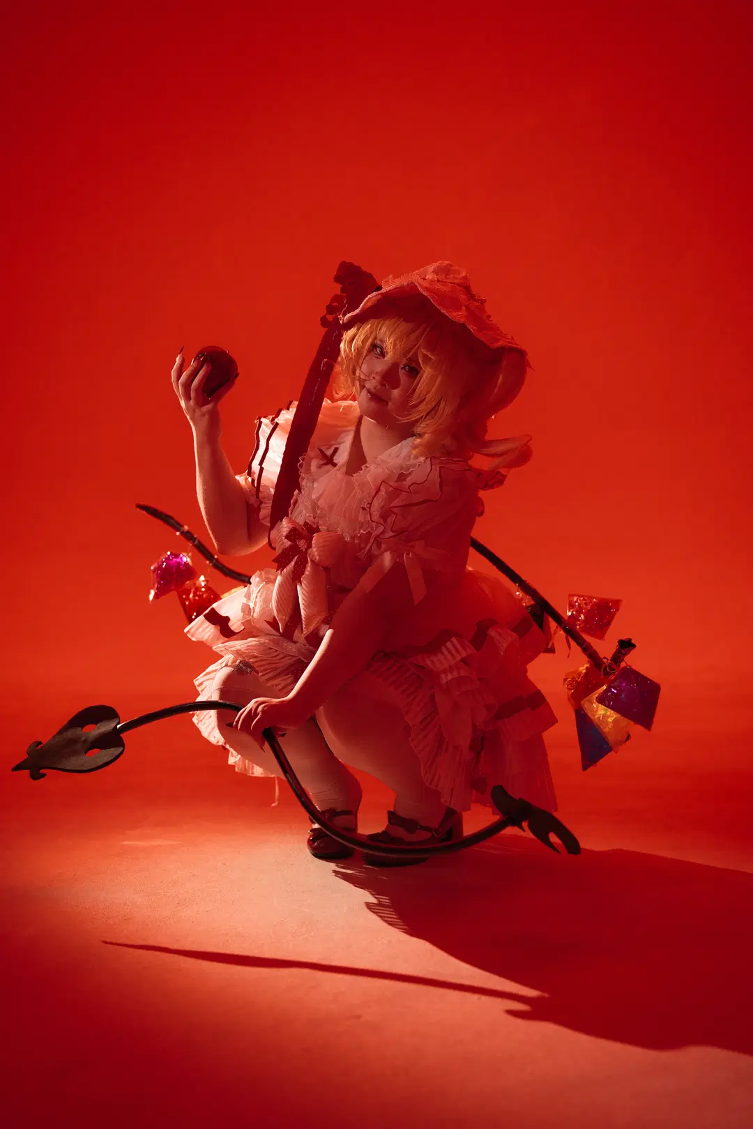 【芙兰朵露cos】红调暗黑风的原片素材分享 - 瞌睡羊 - 第6张