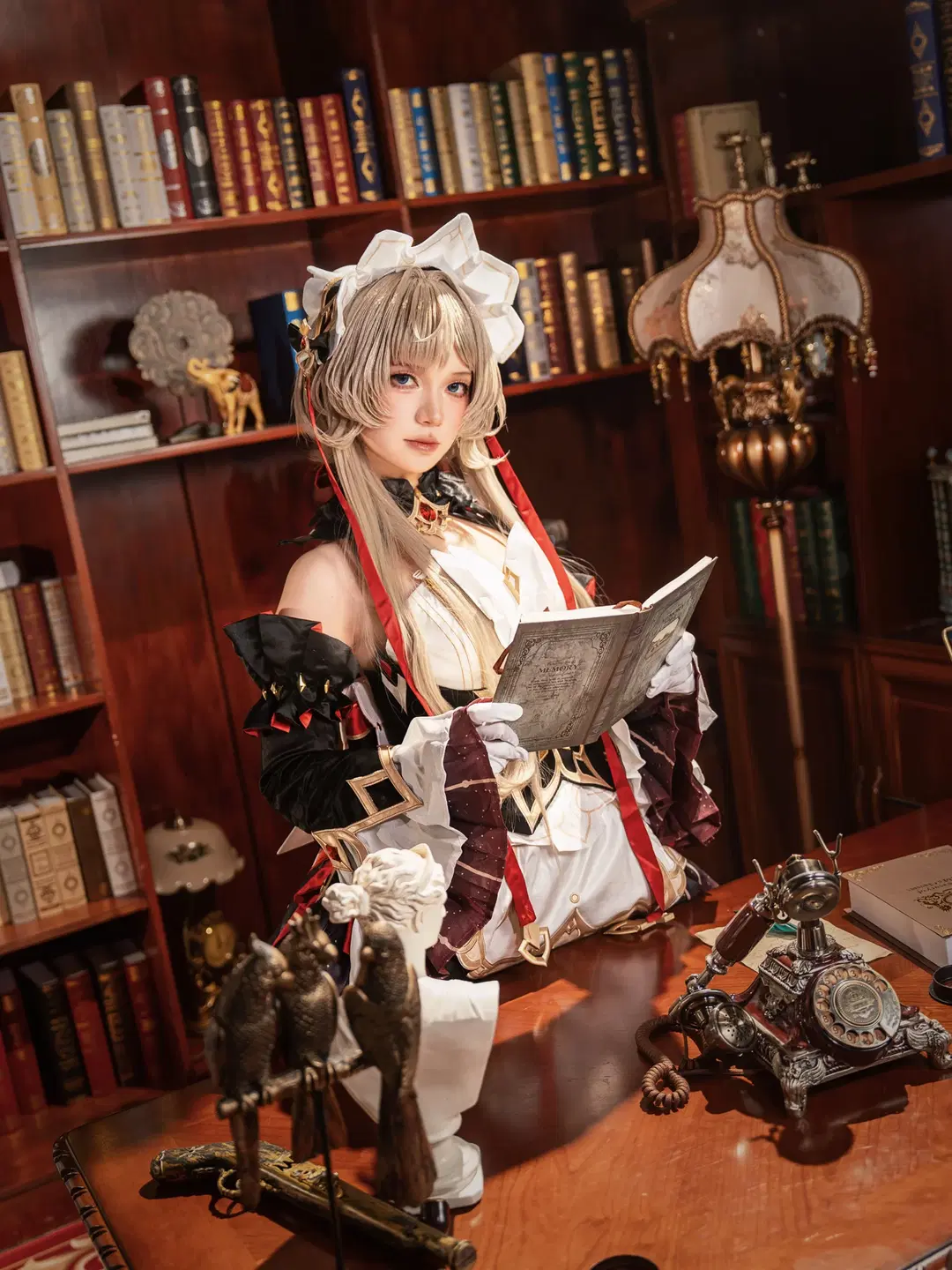 【桑多涅cos】原神木偶少女的復古圖書館穿搭 - 芋泥喵喵 - 第4張