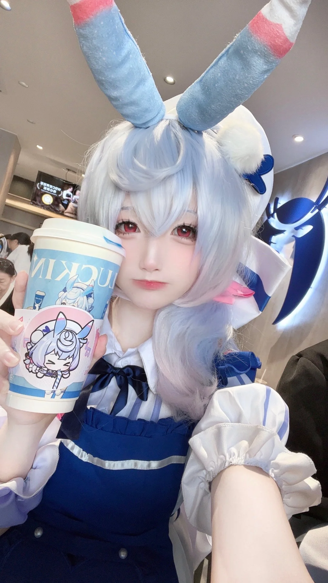 二次元, 原神, cosplay, 希格雯cos, 瑞幸咖啡