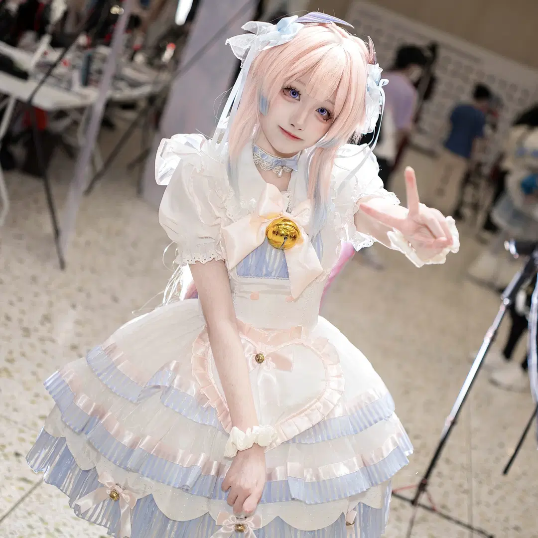 【珊瑚宮心海 コスプレ】原神イベント写真の撮影レポ＆ピンク×ブルーのメイド服紹介 - 小恋ovo - 3枚目