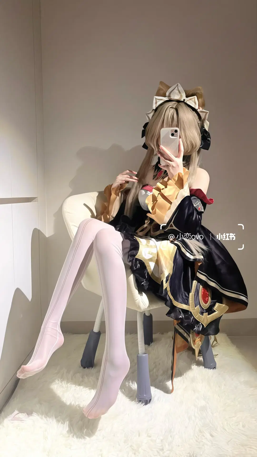 桑多涅cos, 原神, 木偶cos, cosplay, 白丝
