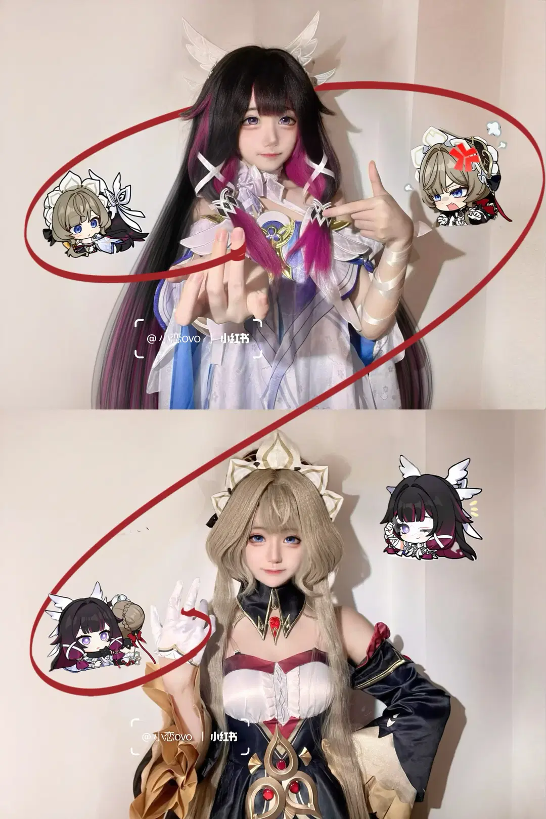 サンドローネ コスプレ, 原神, コロンビーナ コスプレ, 二人コスプレ, 原神コスプレ