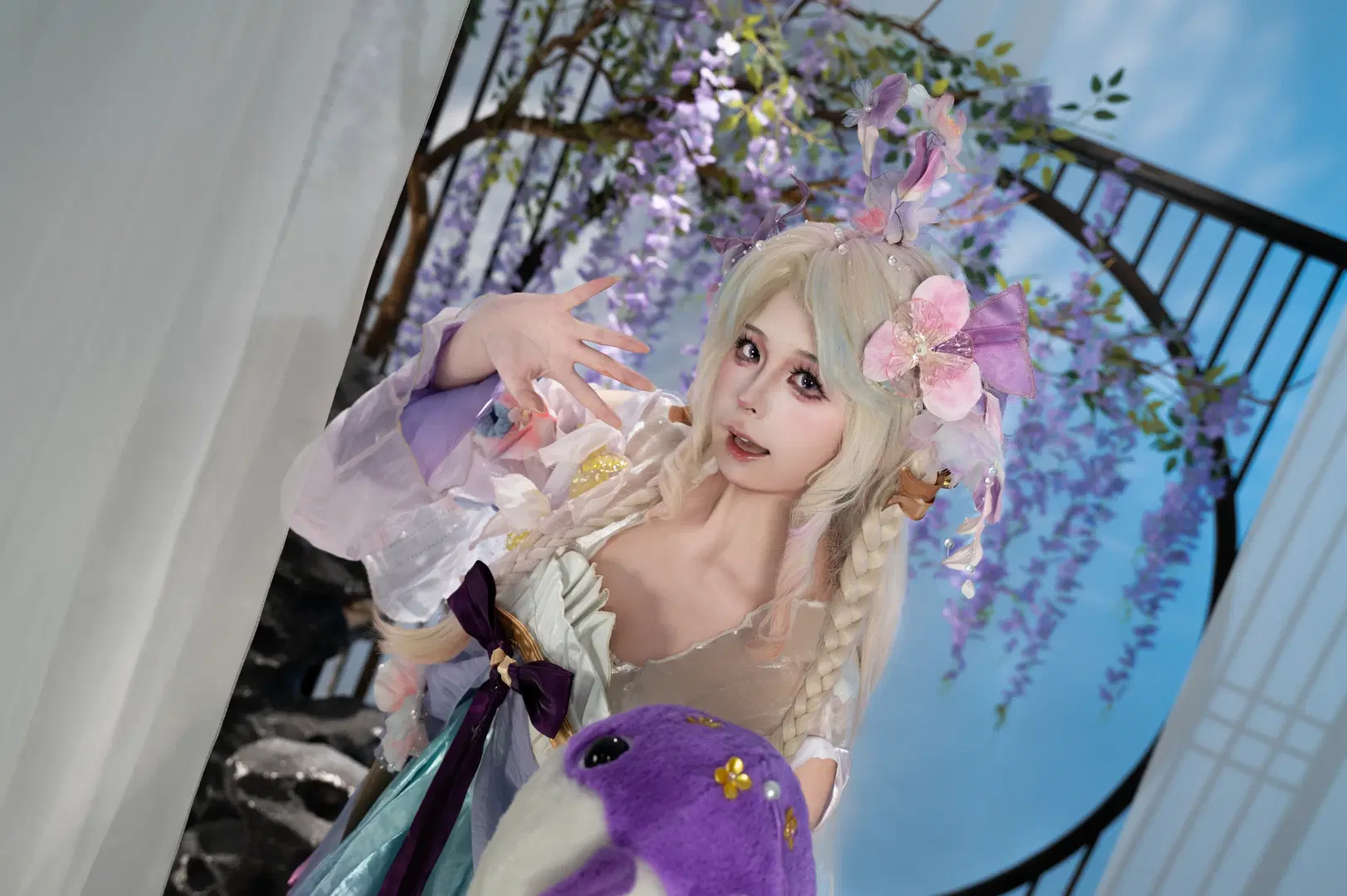 【ドリア コスプレ】『オナー・オブ・キングス』幻珠の鮫人：細部までこだわり抜いたスタジオセット撮影 - 小雨幺幺零 - 2枚目