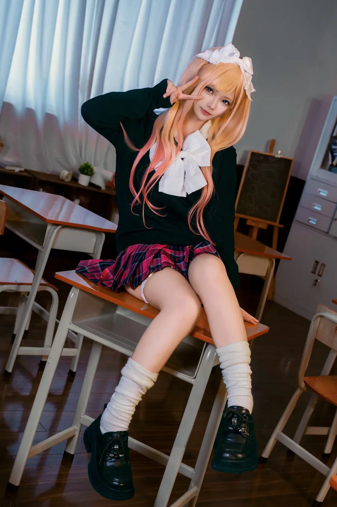 【喜多川海梦cos】深夜教室里的青春与活力 - 小雨幺幺零 - 第3张