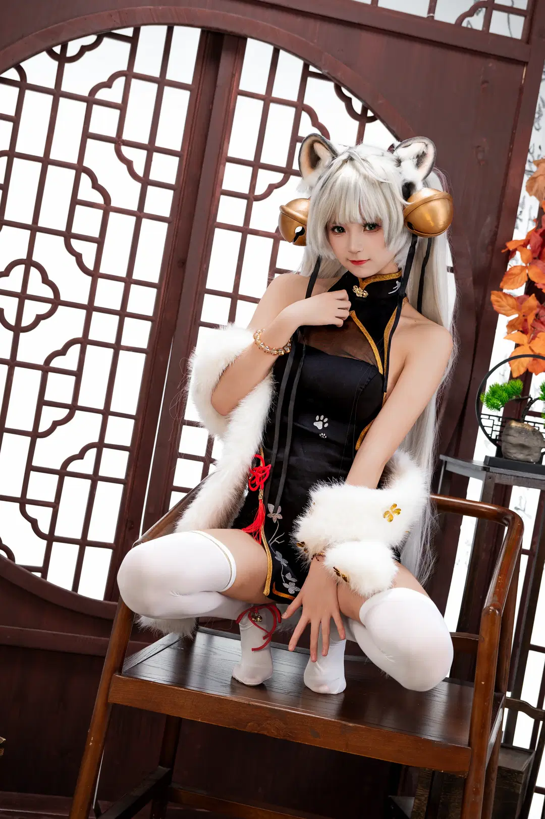 【白虎娘 コスプレ】虎嘯風生：中華情緒薫るフォトセッション - 小雨幺幺零 - 6枚目