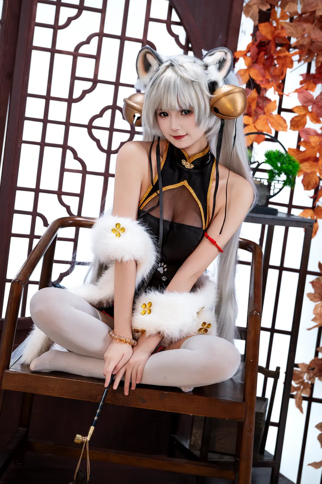 【白虎娘 コスプレ】虎嘯風生：中華情緒薫るフォトセッション - 小雨幺幺零 - 7枚目
