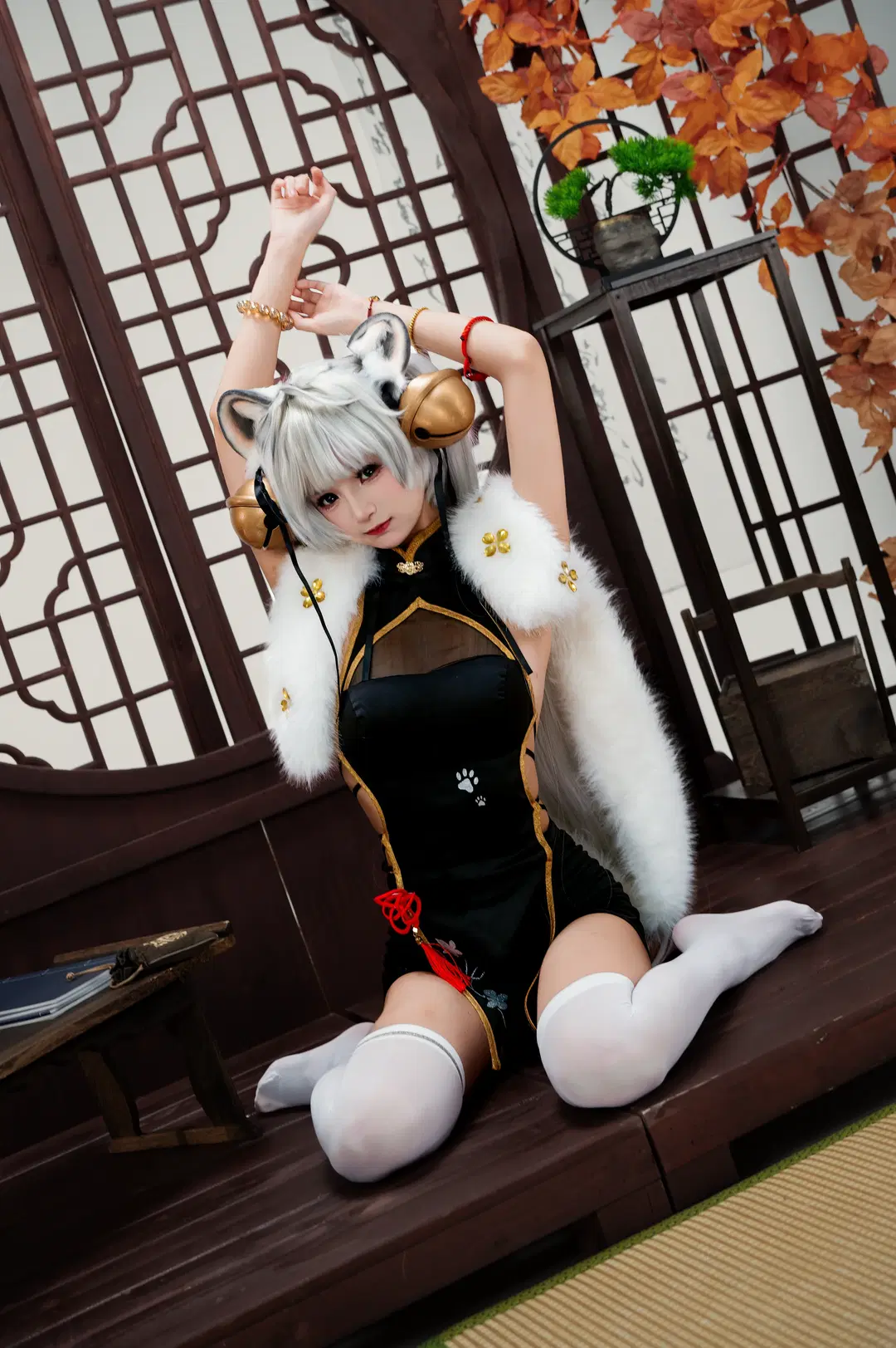 [Riko's White Tiger Girl cosplay] The tiger's roar stirs up the wind: Cosplay Photoshoot Sharing by 小雨幺幺零 - Image 3
